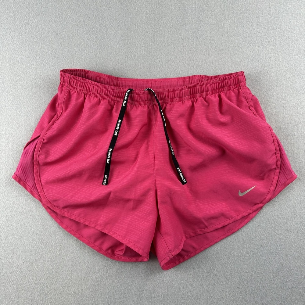 Nike Women's Tempo Pink Elastic Waist Dri Fit Running Shorts Size S